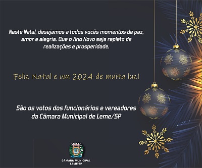 Feliz Natal e um 2024 iluminado
