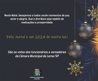 Feliz Natal e um 2024 iluminado