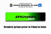 Câmara aprova contas do Executivo de 2023 após análise técnica e votação em plenário