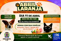 Câmara de Leme reforça importância do Abril Laranja e destaca ação de conscientização na Praça Rui Barbosa