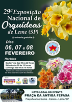 Câmara Municipal divulga 29ª Exposição Nacional de Orquídeas de Leme