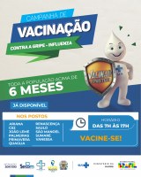 Campanha de Vacinação contra a gripe está aberta para toda a população