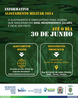 Junta de Serviço Militar informa sobre Alistamento 2024