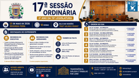 Pauta da 17ª Sessão Ordinária da Câmara Municipal de Leme