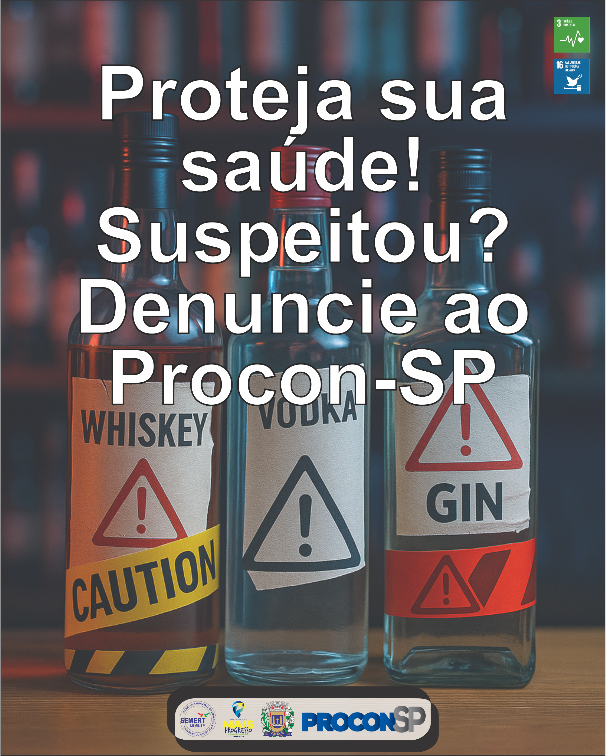 Procon-SP cria canal para denúncias de bebidas suspeitas de adulteração