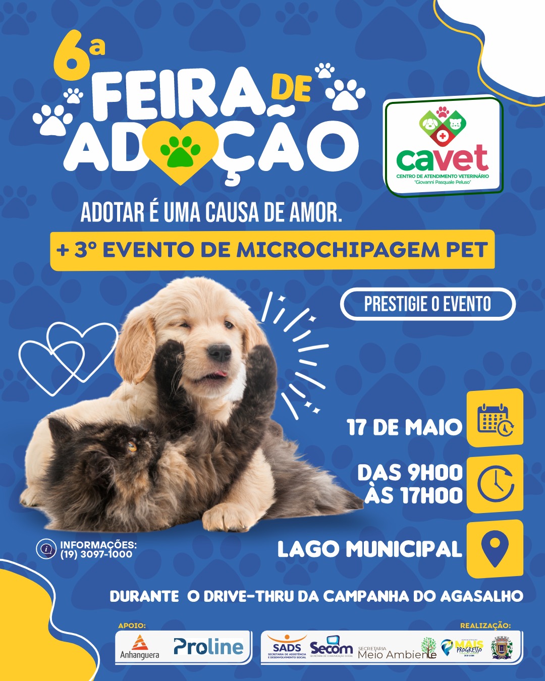 Secretaria do Meio Ambiente realiza 6ª Feira de Adoção Responsável e 3º Evento de microchipagem pet