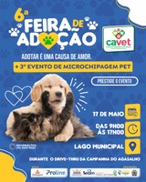 Secretaria do Meio Ambiente realiza 6ª Feira de Adoção Responsável e 3º Evento de microchipagem pet