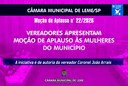 Vereadores apresentam Moção de Aplauso em homenagem às mulheres do município